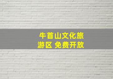 牛首山文化旅游区 免费开放